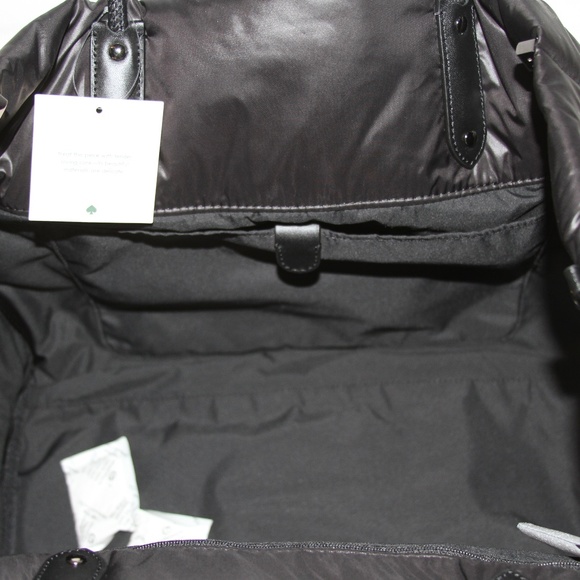 KATE SPADE Everything Puffy Large Tote Shoulder Bag Black Purse NWT - Picture 10 of 12